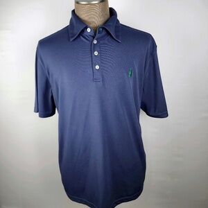 JOHNNIE-O- Mens XXL The Fairway PREP-FORMANCE Golf Polo Shirt- Blue